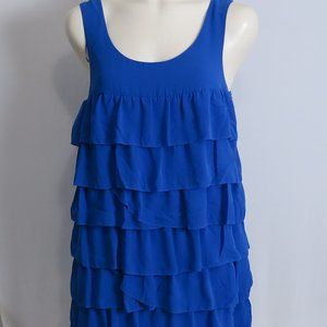 NWT Ali Ro Royal Blue Tiered Sleeveless Dress Size 6 MSRP $265